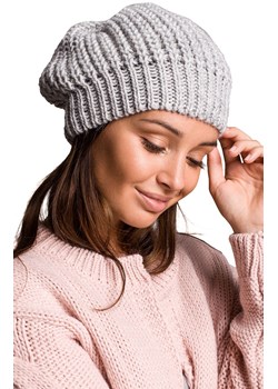 BK060 beret luźny, Kolor szary, Rozmiar uniwersalny, BE Knit ze sklepu Primodo w kategorii Berety damskie - zdjęcie 184061571