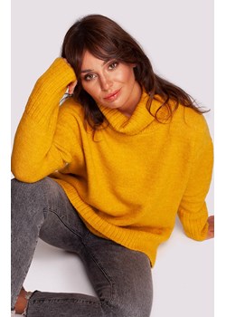Golf damski miodowy BK086, Kolor miodowy, Rozmiar L/XL, BeWear ze sklepu Primodo w kategorii Swetry damskie - zdjęcie 184061602