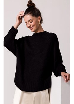 Czarny sweter damski BK105, Kolor czarny, Rozmiar uniwersalny, BeWear ze sklepu Primodo w kategorii Swetry damskie - zdjęcie 184061683