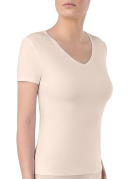 Cielisty t-shirt damski bawełniany podkoszulek LF 2021, Kolor beżowy, Rozmiar XL, Conte ze sklepu Primodo w kategorii Podkoszulki i halki - zdjęcie 184062664