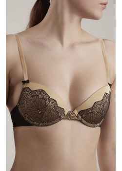 Satin TB1173 koronkowy biustonosz push-up, Kolor karmelowo-czarny, Rozmiar 85A, Conte ze sklepu Primodo w kategorii Biustonosze - zdjęcie 184062943