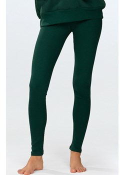 Legginsy prążkowane damskie butelkowa zieleń Oseye, Kolor butelkowa zieleń, Rozmiar L, DKaren ze sklepu Primodo w kategorii Spodnie damskie - zdjęcie 184063860