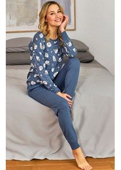 Doctor Nap piżama damska w urocze kotki PM.5272, Kolor niebieski-wzór, Rozmiar XL, Doctor Nap ze sklepu Primodo w kategorii Piżamy damskie - zdjęcie 184064182