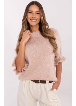 Sweter damski blady róż MI-SW-2913.99, Kolor blady róż, Rozmiar uniwersalny, ITALY MODA ze sklepu Primodo w kategorii Swetry damskie - zdjęcie 184068200