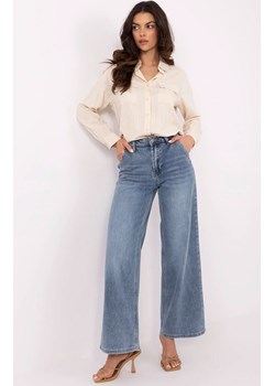 Niebieskie jeansy dad fit z szeroką nogawką NM-SP-T380-1.73P, Kolor niebieski, Rozmiar M, FactoryPrice ze sklepu Primodo w kategorii Jeansy damskie - zdjęcie 184068232