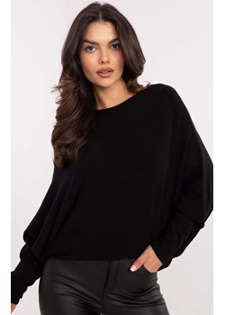 Czarny sweter damski DHJ-SW-8862.91, Kolor czarny, Rozmiar uniwersalny, ITALY MODA ze sklepu Primodo w kategorii Swetry damskie - zdjęcie 184068933