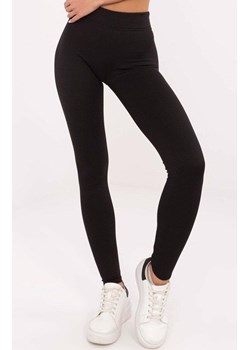 Czarne legginsy z wysokim stanem LK-LG-509901.49, Kolor czarny, Rozmiar 42, Lakerta ze sklepu Primodo w kategorii Spodnie damskie - zdjęcie 184069174