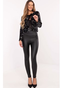 Czarne legginsy ocieplane NM-LG-TR1835.98, Kolor czarny, Rozmiar L, Trendy.ING ze sklepu Primodo w kategorii Spodnie damskie - zdjęcie 184069440