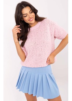 Sweter oversize jasnoróżowy z dodatkiem alpaki MI-SW-2701.23, Kolor jasny róż, Rozmiar uniwersalny, ITALY MODA ze sklepu Primodo w kategorii Swetry damskie - zdjęcie 184069500