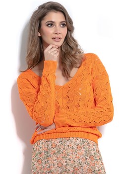Sweter F1003, Kolor pomarańczowy, Rozmiar L/XL, Fobya ze sklepu Primodo w kategorii Swetry damskie - zdjęcie 184070000