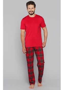 Narwik piżama męska bluzka krótki rękaw i długie spodnie, Kolor czerwony-kratka, Rozmiar XL, Italian Fashion ze sklepu Primodo w kategorii Piżamy męskie - zdjęcie 184072840
