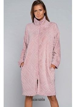 Ciepły szlafrok damski na długi rękaw różowy Arena, Kolor róż pudrowy, Rozmiar S, Italian Fashion ze sklepu Primodo w kategorii Szlafroki damskie - zdjęcie 184073111