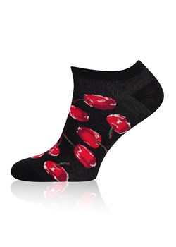Skarpetki stopki damskie Cherry S178S, Kolor czarno-czerwony, Rozmiar 35-38, Gee One ze sklepu Primodo w kategorii Skarpetki damskie - zdjęcie 184073433