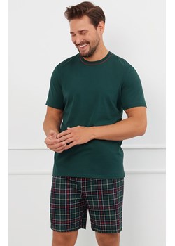 Piżama męska z krótkim rękawem i krótkimi spodniami zielona Fogo, Kolor zielony-wzór, Rozmiar M, Italian Fashion ze sklepu Primodo w kategorii Piżamy męskie - zdjęcie 184073841