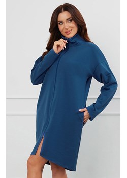 Szlafrok damski na suwak z długi rękawem jeansowy Grafi, Kolor jeans, Rozmiar S, Italian Fashion ze sklepu Primodo w kategorii Szlafroki damskie - zdjęcie 184073992