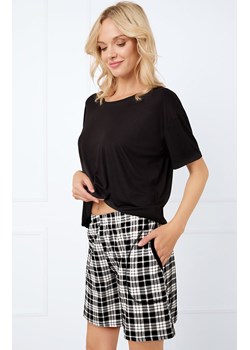 Piżama damska na krótki rękaw i krótkie spodnie Klara, Kolor czarno-biały, Rozmiar S, Italian Fashion ze sklepu Primodo w kategorii Piżamy damskie - zdjęcie 184074293