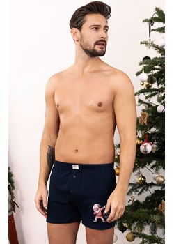 Bokserki męskie świąteczne granatowe Kras, Kolor granatowy, Rozmiar L, Italian Fashion ze sklepu Primodo w kategorii Majtki męskie - zdjęcie 184074340