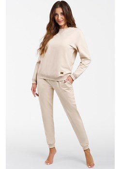 Komplet dresowy beżowy z długim rękawem i długimi spodniami Panama, Kolor beżowy, Rozmiar 2XL, Italian Fashion ze sklepu Primodo w kategorii Dresy damskie - zdjęcie 184074783