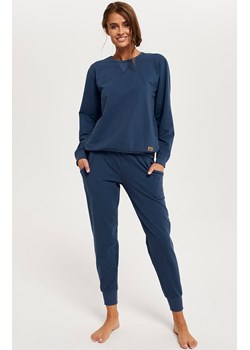 Komplet damski na długi rękaw i długie nogawki Panama, Kolor granatowy jeans, Rozmiar 2XL, Italian Fashion ze sklepu Primodo w kategorii Piżamy damskie - zdjęcie 184074793