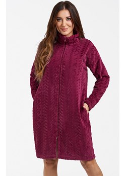 Ciepły szlafrok damski bordowy Rena, Kolor bordowy, Rozmiar S, Italian Fashion ze sklepu Primodo w kategorii Szlafroki damskie - zdjęcie 184074970
