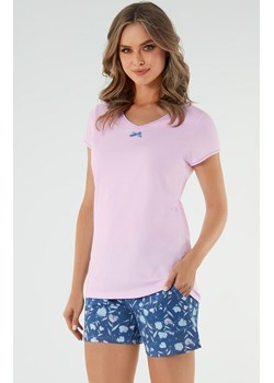 Piżama damska na krótki rękaw różowa Tulip, Kolor różowo-niebieski, Rozmiar S, Italian Fashion ze sklepu Primodo w kategorii Piżamy damskie - zdjęcie 184075452