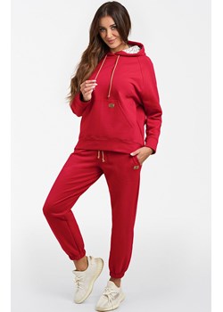 Bluza damska z kapturem na długi rękaw Viva, Kolor karmazynowy, Rozmiar L, Italian Fashion ze sklepu Primodo w kategorii Bluzy damskie - zdjęcie 184075464
