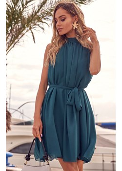 Ivon elegancka tiulowa sukienka zwiewna szyfonowa Livia 216, Kolor zielony, Rozmiar L/XL, Ivon ze sklepu Primodo w kategorii Sukienki - zdjęcie 184075564