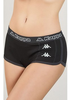 Kappa czarne szorty damskie sportowe z szeroką logowaną gumą K2170, Kolor czarny, Rozmiar S/M, Kappa ze sklepu Primodo w kategorii Majtki damskie - zdjęcie 184076484