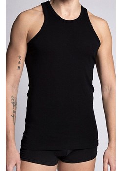 Czarny bawełniany podkoszulek męski tank top M-4002TT-02, Kolor czarny, Rozmiar 2XL, LAMA ze sklepu Primodo w kategorii Podkoszulki męskie - zdjęcie 184077582