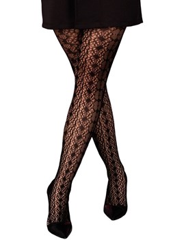 Czarne ażurowe rajstopy kabaretki Ivany LC 17177, Kolor czarny, Rozmiar S/L, LivCo Corsetti Fashion ze sklepu Primodo w kategorii Rajstopy - zdjęcie 184078094