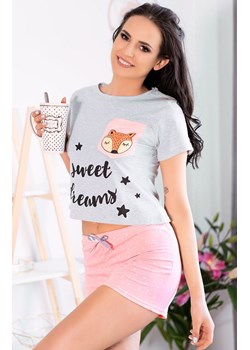 Bawełniana piżama damska dwuczęściowa Russet Foxy 0204, Kolor niebiesko-różowy, Rozmiar S/M, LivCo Corsetti Fashion ze sklepu Primodo w kategorii Piżamy damskie - zdjęcie 184078181