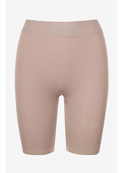 Marilyn legginsy damskie prążkowane beżowe kolarki Fitness, Kolor beżowy, Rozmiar S/M, Marilyn ze sklepu Primodo w kategorii Szorty - zdjęcie 184079554