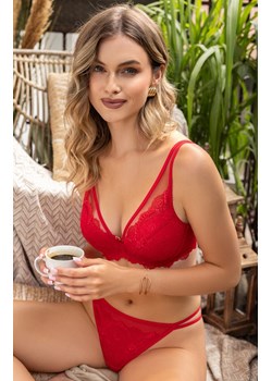 Biustonosz push-up czerwony Kisses M-4026/11, Kolor czerwony, Rozmiar 85B, Mat ze sklepu Primodo w kategorii Biustonosze - zdjęcie 184080741
