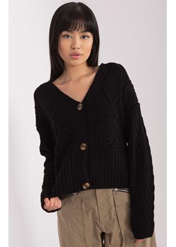 Sweter damski czarny rozpinany BA-SW-0252.61P, Kolor czarny, Rozmiar one size, BADU ze sklepu Primodo w kategorii Swetry damskie - zdjęcie 184081270