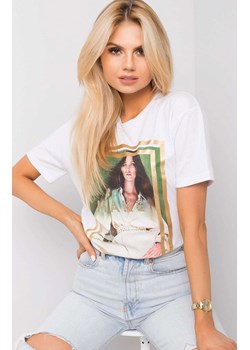 Biały t-shirt damski z nadrukiem HB-TS-3025.18P, Kolor biały, Rozmiar L, HiB ze sklepu Primodo w kategorii Bluzki damskie - zdjęcie 184081420