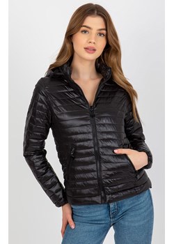 Kurtka damska pikowana z kapturem czarna NM-KR-H-1117.95P, Kolor czarny, Rozmiar M, Z-DESIGN JACKET STYLE ze sklepu Primodo w kategorii Kurtki damskie - zdjęcie 184081542