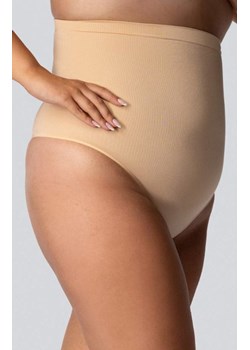 Stringi wyszczuplające z wysokim stanem jasnobeżowe Smoothwear, Kolor jasny beż (champagne pearl), Rozmiar 5/6, Mona Queen Size ze sklepu Primodo w kategorii Bielizna wyszczuplająca - zdjęcie 184085394
