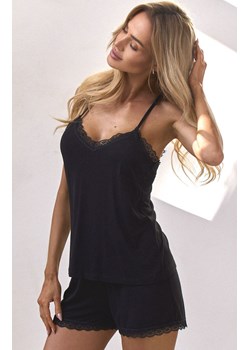 Piżama damska na ramiączkach i krótkie spodenki COMFY NIGHT, Kolor czarny, Rozmiar S, PURE SIN ze sklepu Primodo w kategorii Piżamy damskie - zdjęcie 184089701