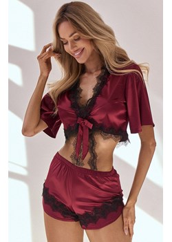 Piżama damska satynowa Maurea LC 90562, Kolor bordowy, Rozmiar L/XL, LivCo Corsetti Fashion ze sklepu Primodo w kategorii Piżamy damskie - zdjęcie 184089912