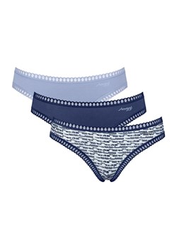 Sloggi 3-pak figi damskie GO Crush Mini 10219682-V003, Kolor niebiesko-granatowy, Rozmiar L, Sloggi ze sklepu Primodo w kategorii Majtki damskie - zdjęcie 184090663