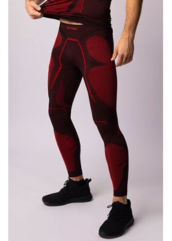 Termoaktywne legginsy męskie czarno-czerwone Adrenaline, Kolor czarno-czerwony, Rozmiar L, Spaio ze sklepu Primodo w kategorii Spodnie męskie - zdjęcie 184090762