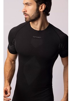 Termoaktywna koszulka męska z krótkim rękawem czarno-szara Breeze, Kolor czarno-szary, Rozmiar L, Spaio ze sklepu Primodo w kategorii T-shirty męskie - zdjęcie 184090843