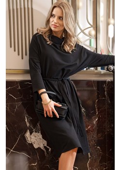Sukienka oversize z modalu czarna S403, Kolor czarny, Rozmiar 2XL/3XL, Stylove ze sklepu Primodo w kategorii Sukienki - zdjęcie 184092084
