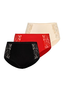 Loren figi wysokie 3-pack 140, Kolor czarny-czerwony-beż, Rozmiar 2XL, Teyli ze sklepu Primodo w kategorii Majtki damskie - zdjęcie 184093130