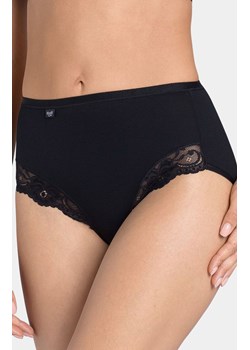 Sloggi Romance Maxi czarne figi z wyższym stanem plus size 10031897, Kolor czarny, Rozmiar 40, Sloggi ze sklepu Primodo w kategorii Majtki damskie - zdjęcie 184093363