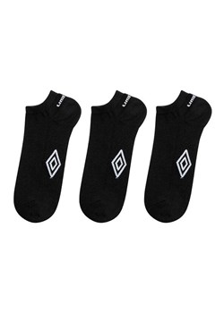 Umbro 3-pack bawełniane czarne skarpety stopki, Kolor czarny, Rozmiar 39-42, Umbro ze sklepu Primodo w kategorii Skarpetki damskie - zdjęcie 184094991