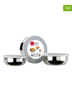 Ibili Pojemniki (3 szt.) w kolorze srebrnym ze sklepu Limango Polska w kategorii Pojemniki kuchenne - zdjęcie 184097061