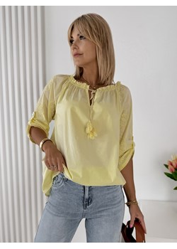 bluzka saquena żółta one size ze sklepu UBRA w kategorii Bluzki damskie - zdjęcie 184097320
