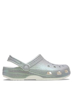 Klapki Crocs Classic Iridescent Glitter Clog 211005 Srebrny ze sklepu eobuwie.pl w kategorii Klapki damskie - zdjęcie 184098094