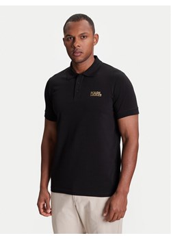 KARL LAGERFELD Polo 745088 553235 Czarny Regular Fit ze sklepu MODIVO w kategorii T-shirty męskie - zdjęcie 184098194